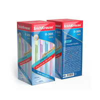 Ручка шар. ЕК R-301 0,7мм SPRING Stick синяя, тонир.пласт.корп.