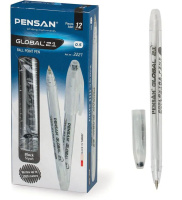 Ручка шар. PENSAN "GLOBAL-21" , 0,5мм, масл. чернила, черная