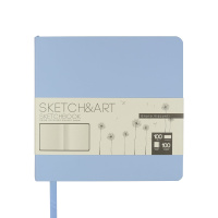 SKETCHBOOK SKETCH&amp;amp;ART BV, ZEFIR, 145х145 мм, 100 л., БЕЖЕВЫЙ 100 гр. В МЯГКОМ ПЕРЕПЛЕТЕ (ЗЕФ