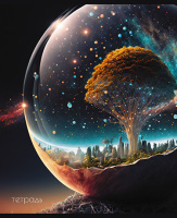 Тетрадь А5 48л кл. Апплика "Хрустальный шар" блестки