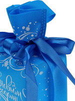 Мешок для подарков 24*18*9см "Ледяной узор" полиэстер