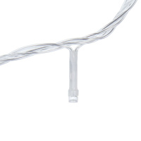 Гирлянда электрическая 10м 100LED светодиодная, нить, 8 режимов, 220В, белый