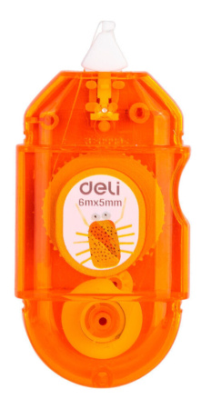 Корректирующая лента Deli 5мм*6м, ассорти