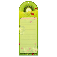 Блок д\записи на магните (100*280мм) "Мои заметки" 40л, с карандашом, ассорти*