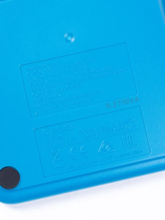 Калькулятор 12 разр.  CASIO MS-20UC-BU-S-EC настольный, синий