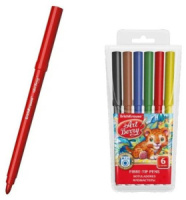 Фломастеры   6цв "ArtBerry Super Tip  Easy Washable"