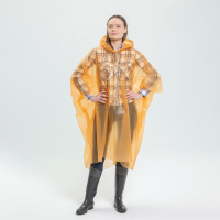 Дождевик-пончо 130*132 см с капюшоном, 5 цветов