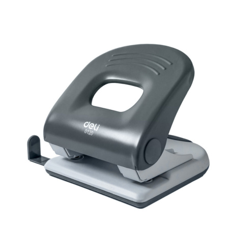 Дырокол Deli PRO  40 лист., металл, ассорти с линейкой