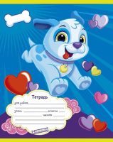 Тетрадь А5 12л лин. ПЗБМ "Веселая команда" выб.УФ-лак, белизна 100%