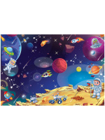 Игра с фишками 520*440 мм "Космические исследования" в коробке, треугольный кубик, 3+