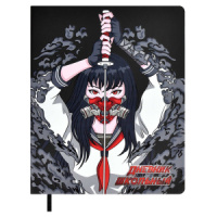 Дневник универсальн. обл. кожзам, тв.пер. "Танец с катаной" ляссе, 48 л.