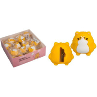 Точилка пласт. Fat Cat" 29x37x35 мм  с покрытием Soft Touch