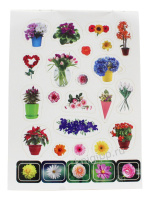 Альбом наклеек А5 8 стр., "100 наклеек. Цветочки"