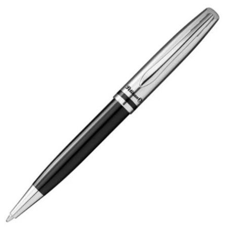 Ручка шар.Pelikan Jazz Classic корп. лак.,хром/черный, синие чернила, подарочная коробка