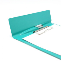 Клипборд А4, с ручкой, бирюзовый