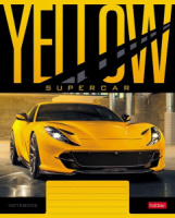 Тетрадь А5 18л кл. Hatber "YELLOWsupercar" 5 диз.в блоке, белизна 98%