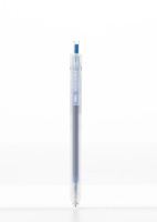 Ручка гелевая Deli Delight   0,5мм голубая, прозрачный корпус