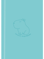 Блокнот А6 7БЦ  48л "Капибара" клетка, глянц.лам.