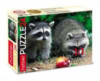 Пазлы   24 элемента 130*175мм.  "Лесные жители" (ассорти 4 вида)