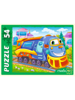 Пазл 54 элемента 18*13см "Паровозики"