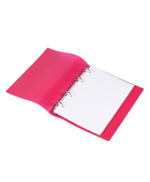 Папка на кольцах (без блока) А5 ДПС, розовая, ПВХ, гибкая