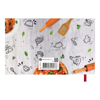 Книга для кулинарных рецептов А5  96л., 7БЦ "Аппетитная Италия" мат.лам., тисн.фольгой