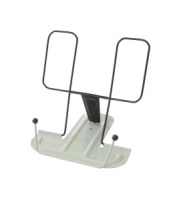 Подставка для книг, полностью металл, серая