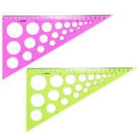 Угольник пласт. 25см 30гр. прозр.