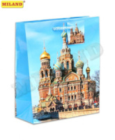 Пакет подар. бумажн. 23*18*8 см, Санкт-Петербург