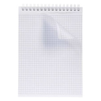 Блокнот А5  60л гребень "SoloMatte. Сапфир" клетка, софт-тач