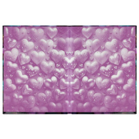 Алфавитная книга А6  80л 7БЦ "Сверкающие сердечки" вырубка, лин.