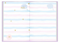 Записная книжка девочки А5 48л. 7БЦ "Записки принцессы. Единорог" голограф.фольга, 3л.с наклейками