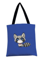 Сумка-шоппер 35*42 см Арт и Дизайн "Енот" синяя