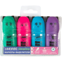 Набор текстовыделителей deVENTE NicoNico:-) 4 цв., 1-5мм, мини