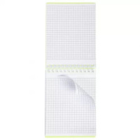 Блокнот А7 пласт.обл.  80л "Line neon. Оранжевый" гребень, кл.