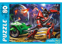 Пазлы 80 элементов  163*225мм. "Мир трансформеров"