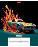 Тетрадь А5 12л лин. Hatber "Динамичные авто" 5 диз.в блоке, белизна 100%