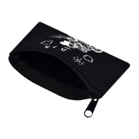 Кошелек (110*80) молния, х/б ткань "Варя на велосипеде"