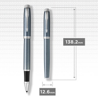 Parker IM Core Роллер Т321 Light Blue Grey CT F черные чернила
