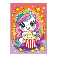Картина по номерам на картоне 20*30см "Единорожка"
