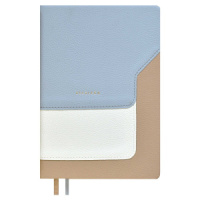 Ежедневник недат. А5 160л., кож.зам., тв.пер. "Лайка серый" ляссе