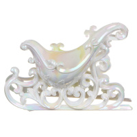 Подвесное украшение 14см "Зима" пластик, 3 дизайна, перламутр