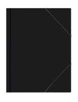 Папка на резинке А4 0,45мм черная