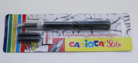 Ручка перьевая Carioca Stilo, 2 сменных баллончика, син., ассорти в блистере