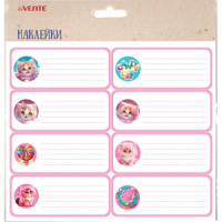 Набор наклеек для тетрадей "deVENTE. Candy Cat" 40x96 мм, 8 шт,