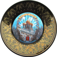 Тарелка сувенирная d=15см "ЦС.Дворец" цв. черный