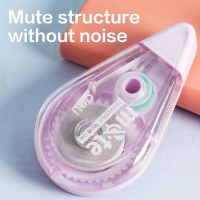 Корректирующая лента Deli Mute 5мм*12м, бесшумный механизм, ассорти