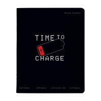 Тетрадь А5 48л кл. Альт "Life interface" софт-тач, выб.УФ-лак