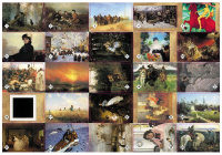 Игра Мемо "Картины русских художников"  (50 карточек)