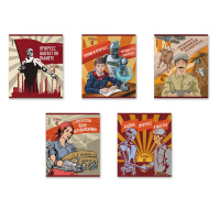 Тетрадь А5 48л кл. Erich Krause "Псевдоретро", матовая ламинация+выборочный УФ-лак MIX-PACK